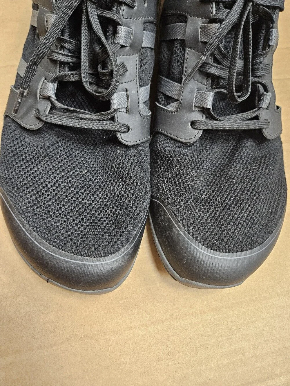 Xero Shoes Zelen Barefoot Black Minimalist Sneakers Athletic Wide Toe Box Sz 13